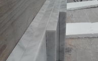 Lieferung in Wesseling der Marmor Abdeckplatten Bianco Carrara C