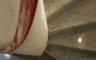 Polierte Blanco Cristal Extra Granit Treppen in Wesseling