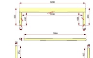 CAD Zeichnung der sechs Silestoneplatten