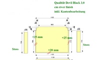 CAD Zeichnung der Podestplatte und Setztstufen