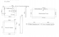 Zeichnung der Imperial White und Nero Assoluto India Granitplatten