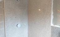 Granit Wandfliesen Imperial White im Duschbereich