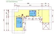 CAD Zeichnung der drei Arbeitsplatten aus Granit