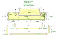 CAD Zeichnung der Granit Treppe und Podest