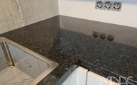 Nero Lugana Granit Arbeitsplatte in 3 cm Stärke