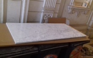 Lieferung in Wien der Marmor Tischplatte Arabescato Vagli