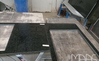Produktion - Polierte Blue in the Night Granit Arbeitsplatten