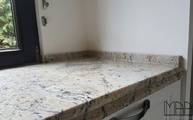 Cielo Ivory Granit Arbeitsplatten mit Barrockkanten