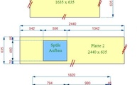 Zeichnung der Negro Anubis Silestone Arbeitsplatten