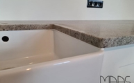 Granit Arbeitsplatte Astoria Ivory mit Spülstein