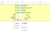 CAD Zeichnung der Dekton Rückwände