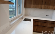 Montage der Eternal Calacatta Gold Silestone Arbeitsplatten in Wiesbaden