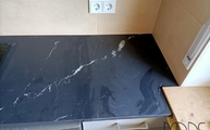 Elegant Black Marazzi Arbeitsplatten in Wiesebaden montiert