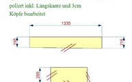 Zeichnung der Fensterbänke aus Caesarstone 