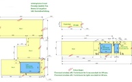 CAD Zeichnung der Granit Arbeitsplatten und Fensterbank 