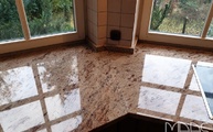 Polierte Ivory Brown Granit Arbeitsplatten