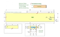 CAD Zeichnung der Dekton Rückwand in Wipperfürth