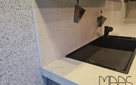 Lunar Dekton Arbeitsplatte und Rückwand