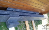Granit Mauerabdeckung aus dem Material Steel Grey
