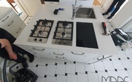Kücheninsel mit Uyuni Dekton Arbeitsplatte