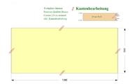 CAD Zeichnung der Marmor Tischplatte
