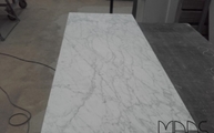 Produktion - Marmor Tischplatte Bianco Carrara in 2 cm Stärke