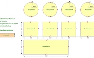 CAD Zeichnung der Marmor Tischplatten